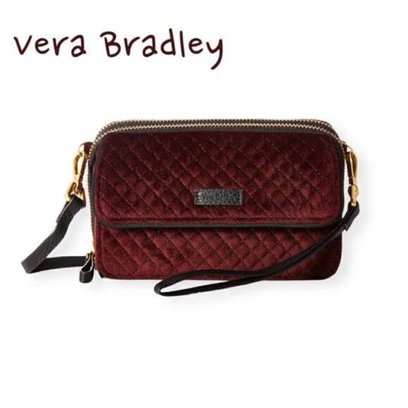 Vera Bradley Iconic RFID All in One Crossbody/Wristlet/Shoulder Bag, Velvet - Picture 2 of 16
